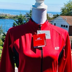 🌺Bellwether Ferrari Cycling Jacket, Size S, Red w/Black & White Trim (NWT)
